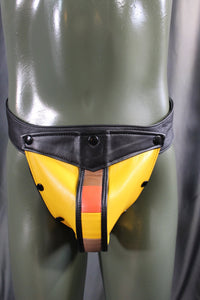 Bear Pride Center Stripe Jockstrap - front view