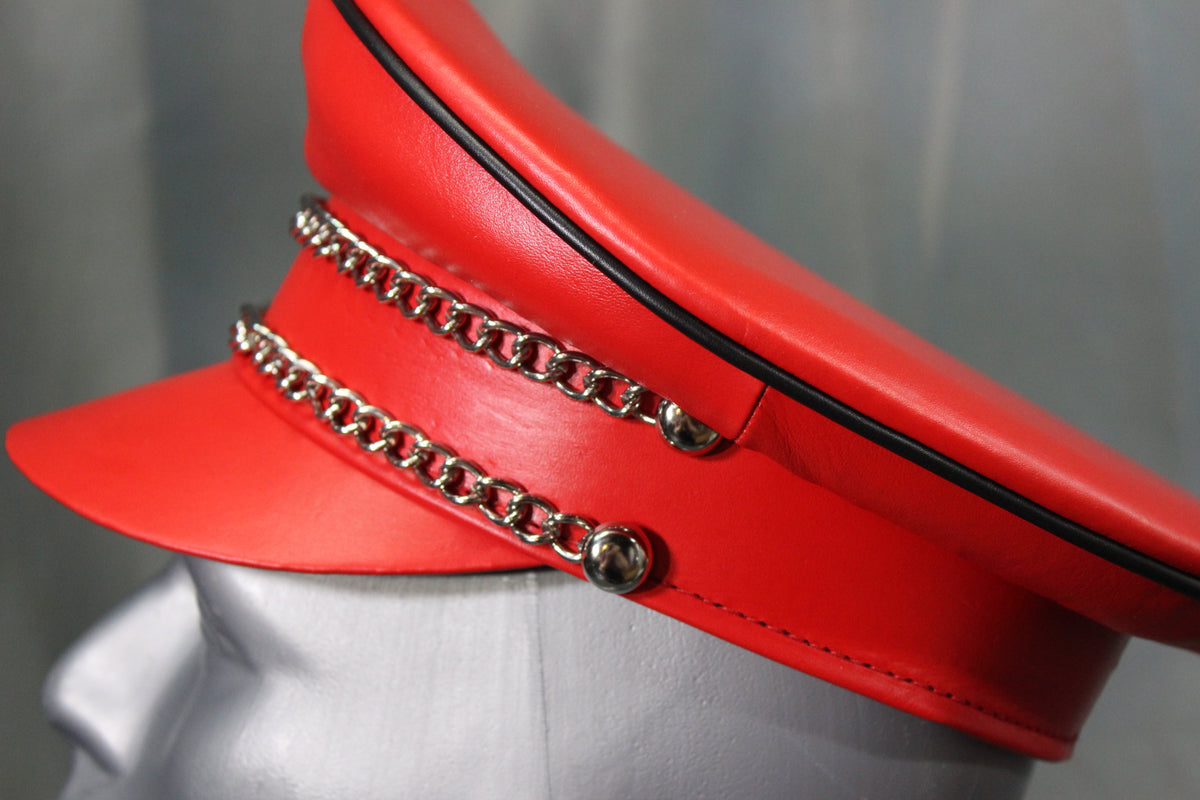 OnF Muir Cap in Red with Black Trim - view 6