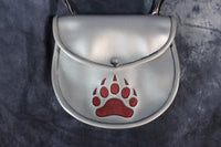 Bear Paw Leather Sporran - front view