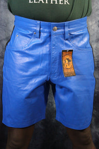 OnF "Chevron" Shorts in Blue and Black - front view