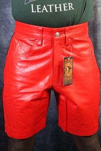 OnF "Chevron" Shorts in Red and Black - front view