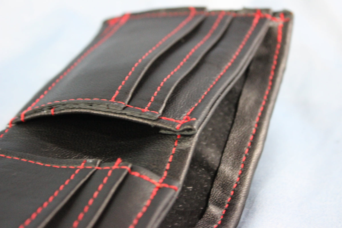 Bi-fold Red & Black Stingray Wallet - view 7