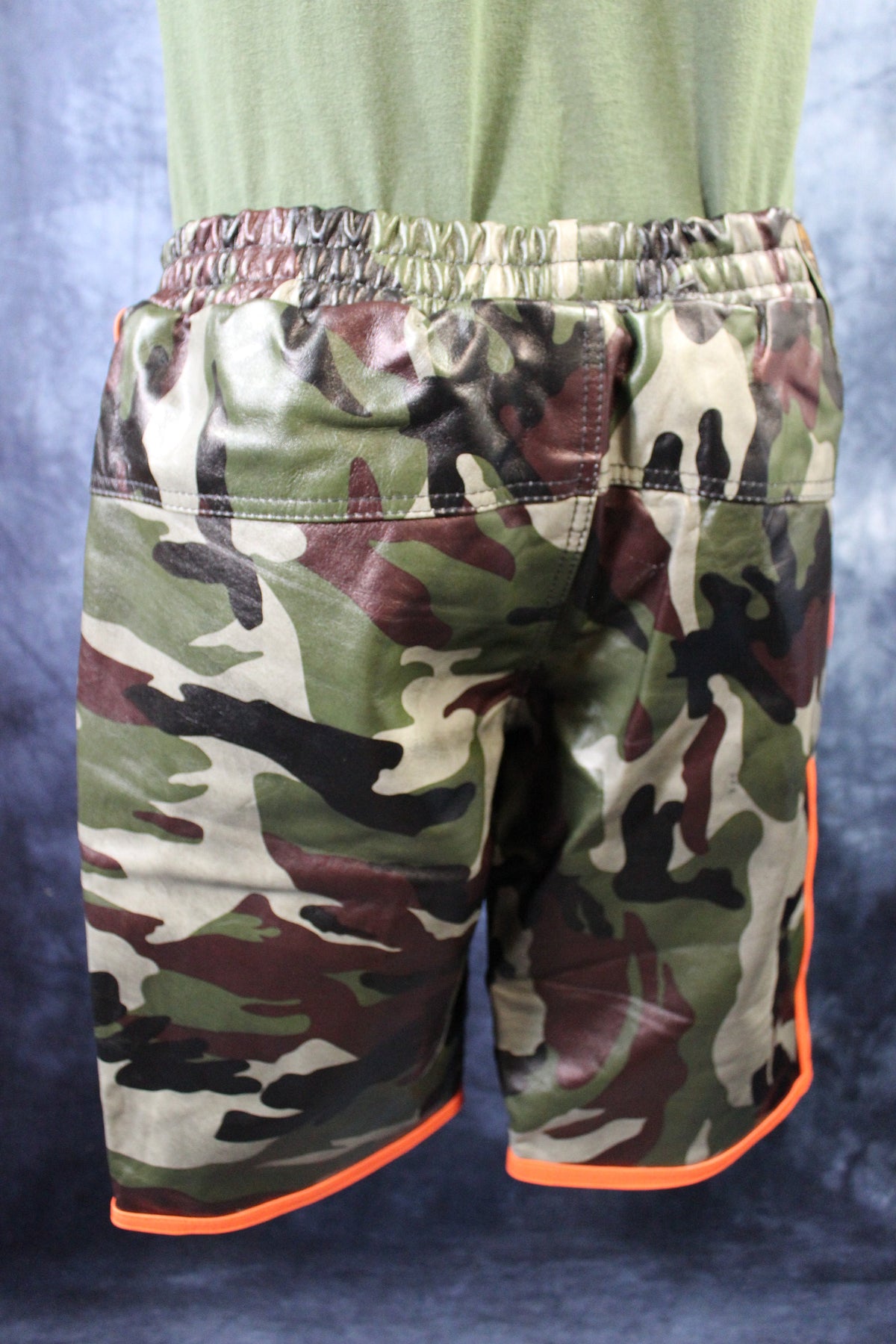 Basketball Shorts in Camo and Orange - view 5