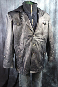 Leather Italian Driving Jacket by Otter and Fox - front view
