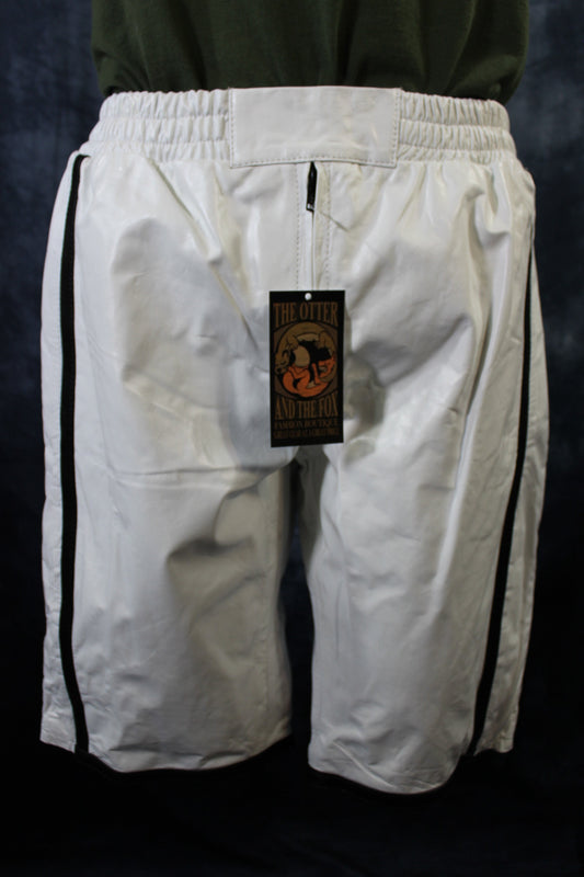 Basketball Shorts in White and Black - view 2