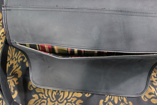 Leather Diplomat Messenger Bag - view 2