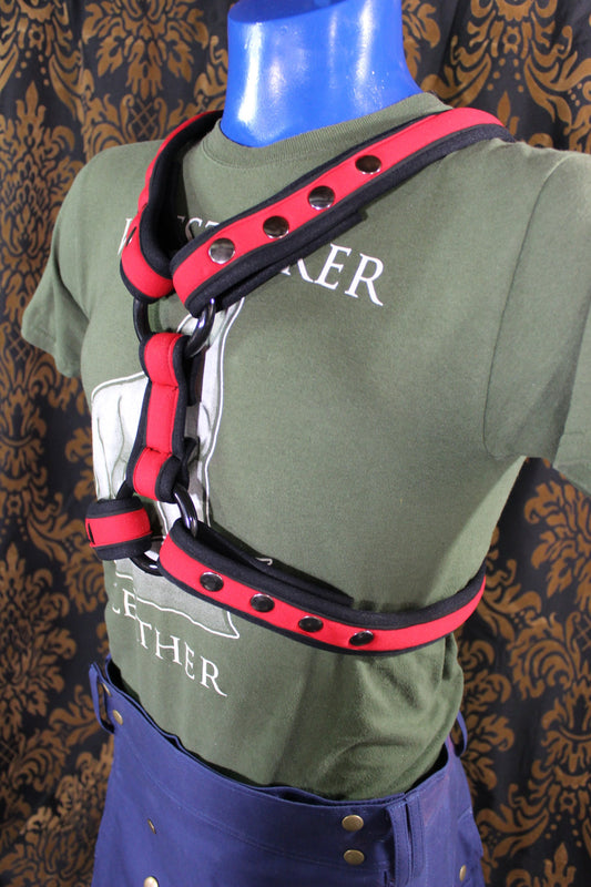 Neoprene Two-Toned Extended X Harness - view 2