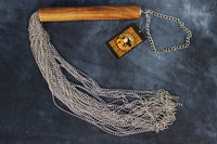 Ball Chain Floggers by Otter and The Fox - front view