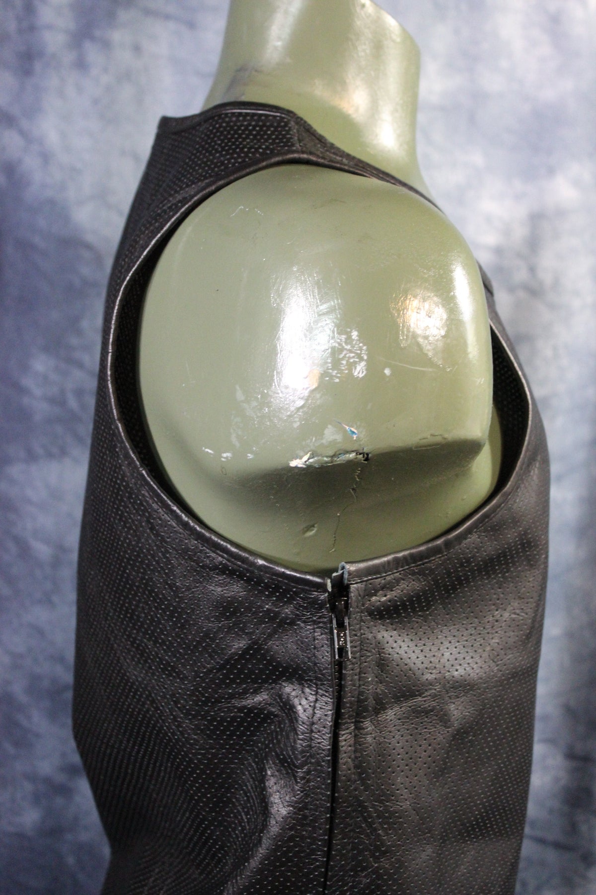 OnF Leather Tank Tops in Black - view 8