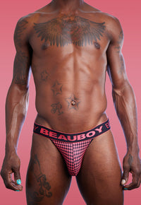 Houndstooth Jockstrap - front view