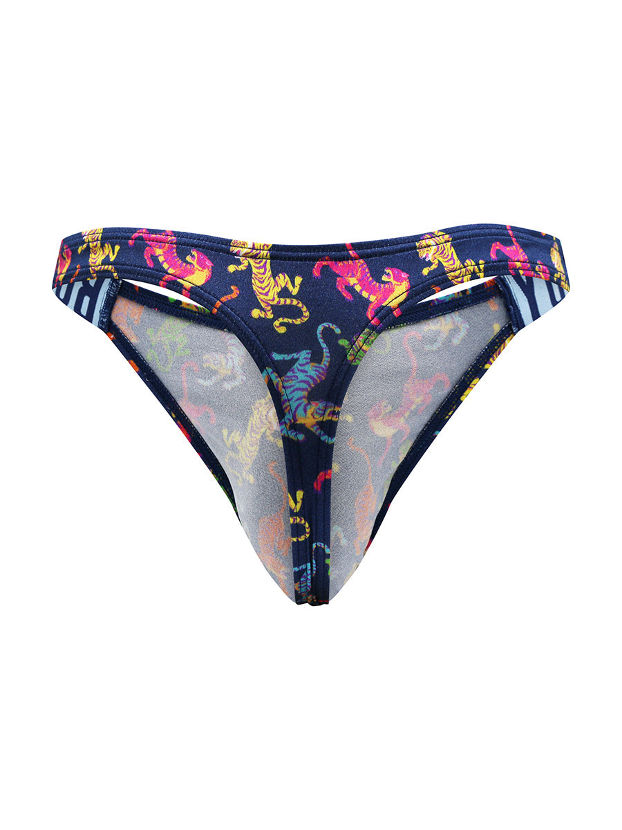 Luxe Satin Dual Logo Thong