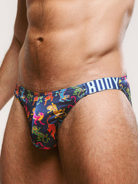 Luxe Satin Dual Logo Brief