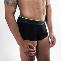 Micro Modal Low Rise Trunk- JET BLACK - view 1