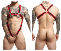 Dngeon Cross Cockring Red Harness - view 1