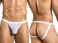 Sexy White Mesh Jockstrap - view 1
