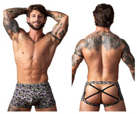 Gridlocked Strappy Back Printed Trunk - view 1