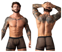 Black Fishnet 2 Pouch Boxer Brief - view 1
