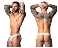Soo Cumfy White-Black Jockstrap - view 1
