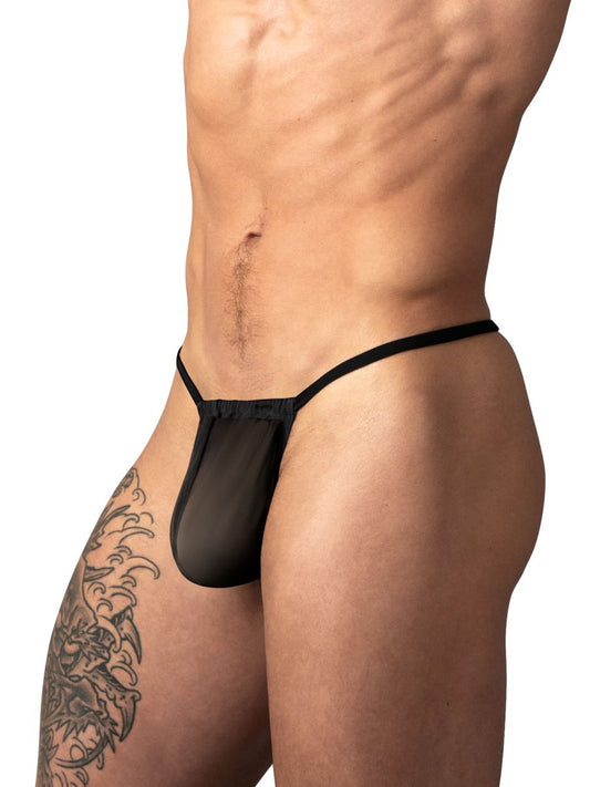 Male Power Men's Underwear 450-307 Mesh 2 G-String Color Black