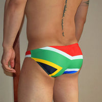 South Africa Flag Low Cut Swim Brief - view 1