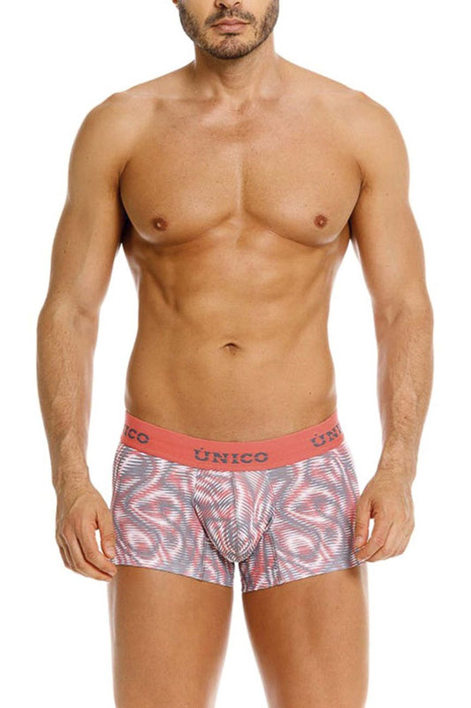 Mundo Unico Men's Underwear 26020100116 Acanalado Trunks Color 22-Pink