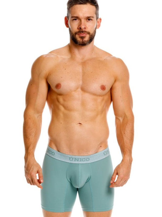 Mundo Unico Men's Underwear 26040100221 Ceramic Boxer Briefs Color 43-Green
