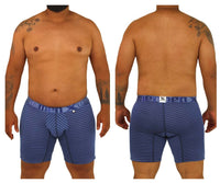 Plus Blue Polyester Boxer Brief - view 1