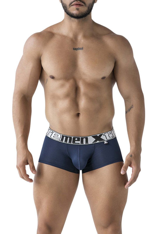 Xtremen Men's Underwear 91222 Microfiber Trunks Color Navy