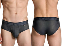 Microfiber Gray Mesh Nylon Brief - view 1