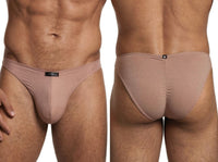 Sleek Microfiber Khaki Bikini - view 1