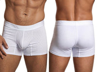 Sleek Microfiber White Polyester Boxer Brief - view 1
