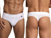 Sleek Microfiber Comfort White Thong - view 1