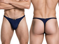 Xtremen 91266 Men's Underwear Sleek Microfiber Thongs Color Dark Blue