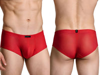 Microfiber Red Mesh Brief - view 1