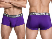 Xtremen 91274 Men's Underwear Microfiber Trunks for Daily Support Color Purple