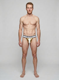 Armor Jock - Gold - worn view