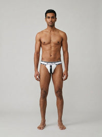 Armor Jock - White - worn view