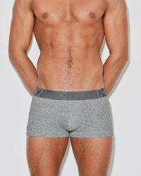 Core Signature Low Rise Trunk Grey Heather - front view