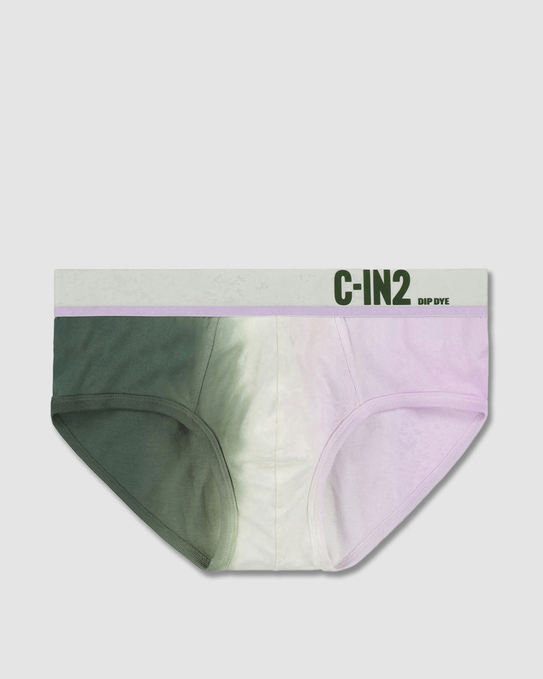 Dip Dye Mid Rise Brief Lilac Green - view 7