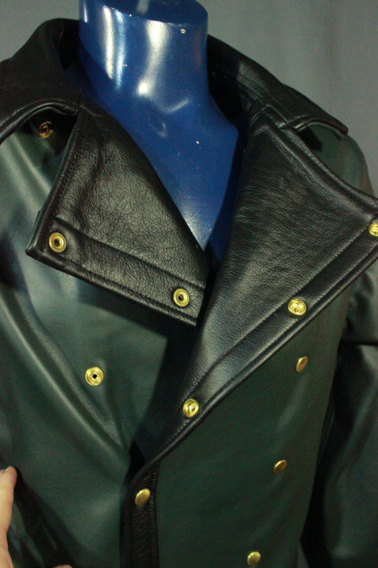 Our Biker Jacket in Forest Green - view 2