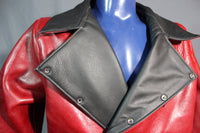 Our Biker Jacket in Burgundy! - front view