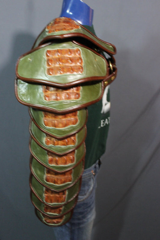 Olive and Cognac Arm Armor - view 2
