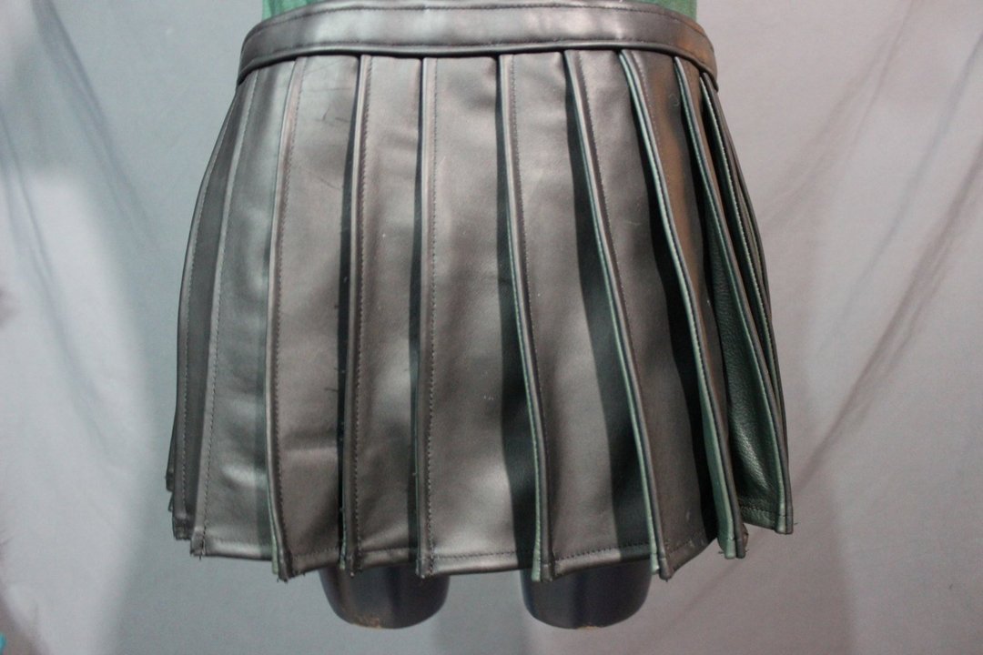 Pleated Leather Kilt - Short Version - view 8