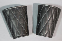 Quilted Wrist Bracer with Wallet Compartment (5") - front view