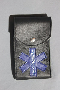Paramedic Seal Leather Cellphone Case - front view