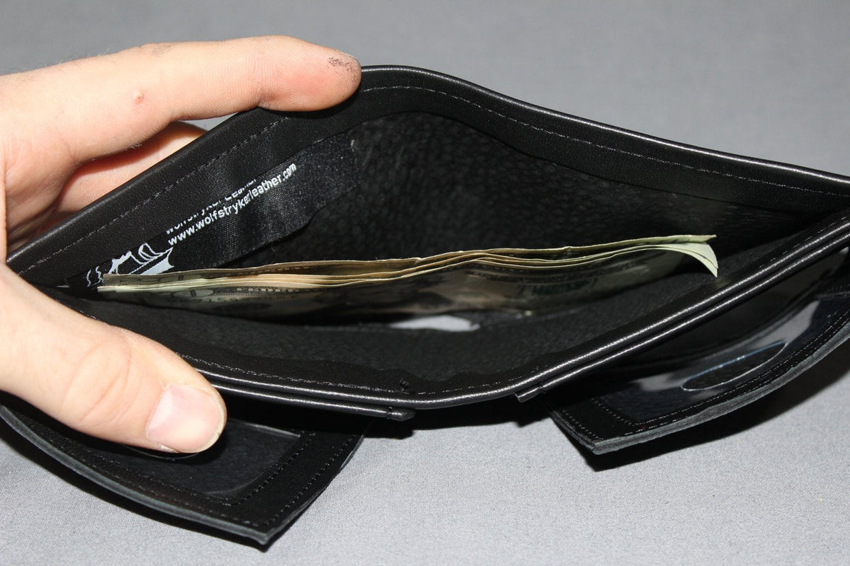 Classic Leather Wallet with Dual ID Flaps - view 9