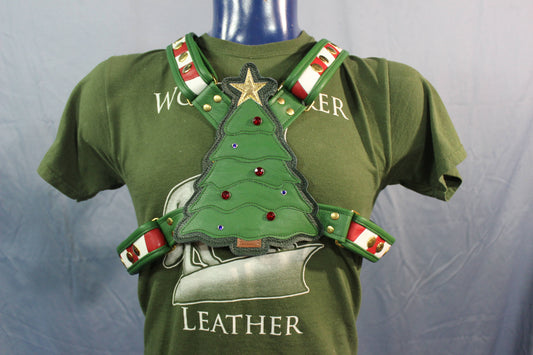 Christmas Lover's Harness - front view