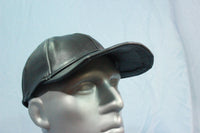 Leather Baseball Cap - front view