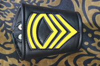Wrist Bracer with Military Insignia - INDIVIDUAL BRACER - front view