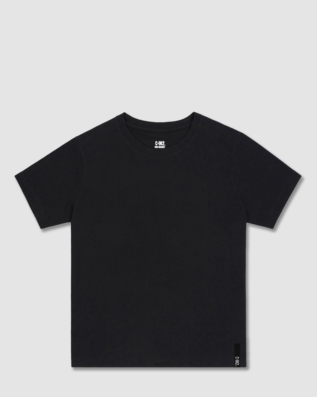 Mid Weight Cropped Fitted T-Shirt Black - view 6